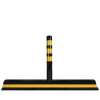 Separatoare de sens din cauciuc L=140cm cu stalpi flexibili H=75cm