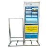 Panou aluminiu informare santier 70x100cm/70x200cm