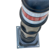 Stâlp delimitare H=70cm din PVC cu talpă de fixare pe asfalt