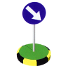 Sens giratoriu PVC demontabil