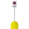 Bolard PVC cu capacitate de umplere pentru delimitare acces